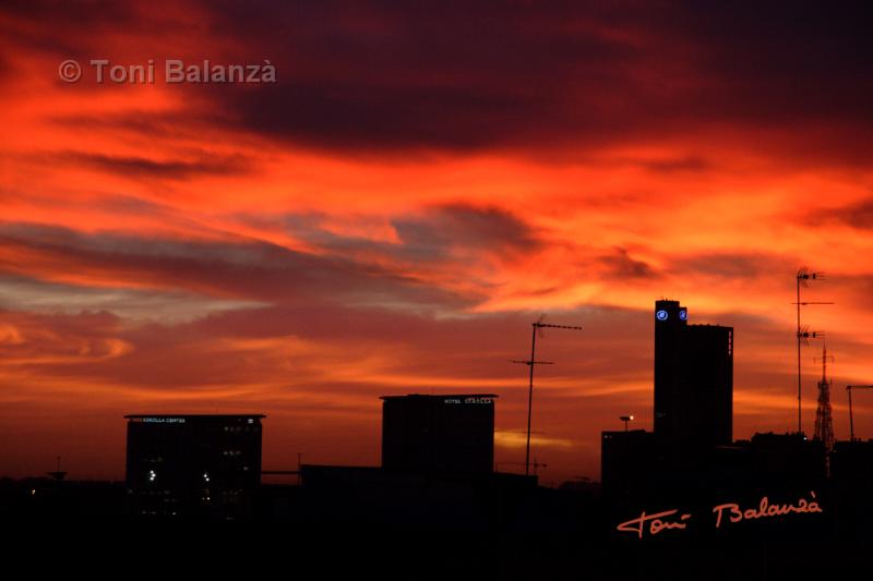 Amanece en Valencia el 23-12-2009