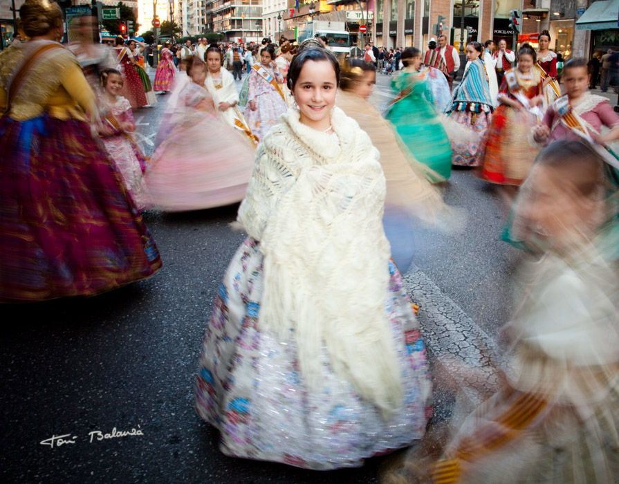 Falleras al vuelo