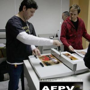 Taller de encuadernación en AFPV  - 