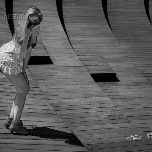 chica sexy - Yuna, modelo y chica sexy en el parque de cabecera del río Turia de Valencia