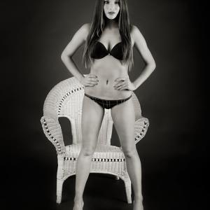 Luisa nude art in black and white - 