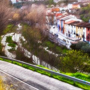 Río Clariano a su paso por Ontinyent-Onteniente - Fotografía del paso del río Clariano por la cidad de Ontinyent - Onteniente. Fotografía de Toni Balanzà realizada el día de la inauguración de la exposición fotográfica, mujeres mastectomizadas 2013.