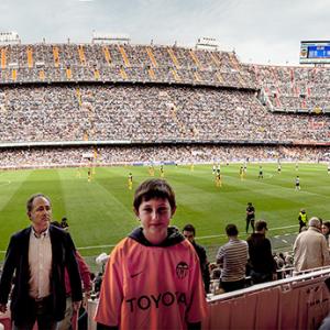 panorámica de Mestalla desde Tribuna - 